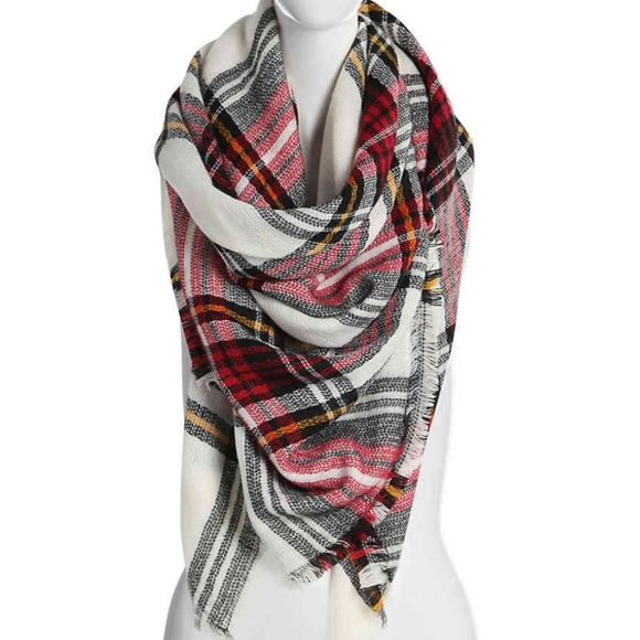 Kelly & Katie Accessories - Plaid Blanket Scarf